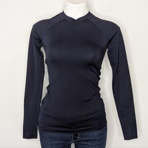 Figs blue Salta seamless long sleeve underscrub XS